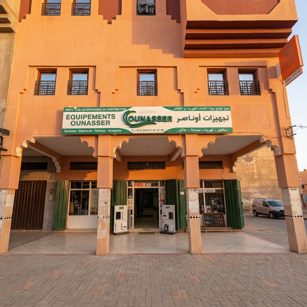 Showroom de matériaux et outillage premium
